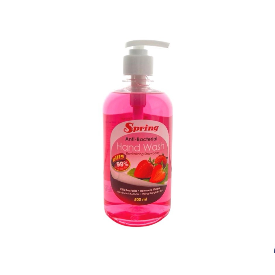 Spring Anti Bacterial Hand Wash 500ml Strawberry Shopee Malaysia