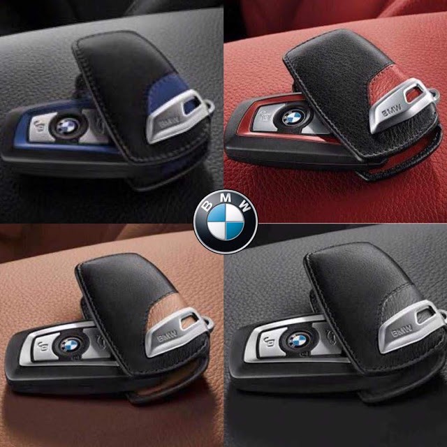 [100% ORIGINAL] BMW Genuine Car Key Holder Fob Leather Case Cover