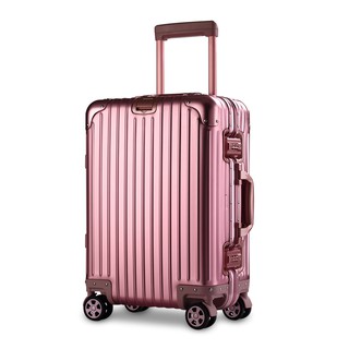 hard shell suitcase rose gold