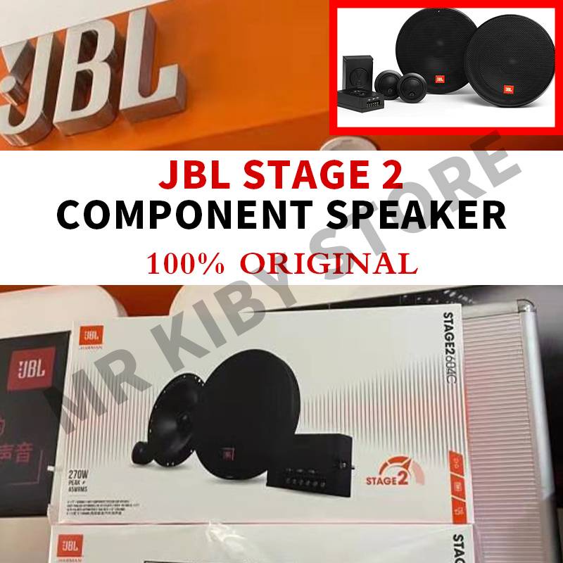 JBL Stage 2 604C CAR Component Speaker 6.5 (160mm) 45W RMS 270W Peak 100% Original SPEARKER KERETA