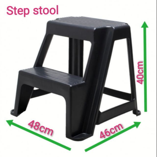 2 tier step stool chair Stair kerusi tangga plastik 2 tier step stool chair Stair kerusi tangga plastik