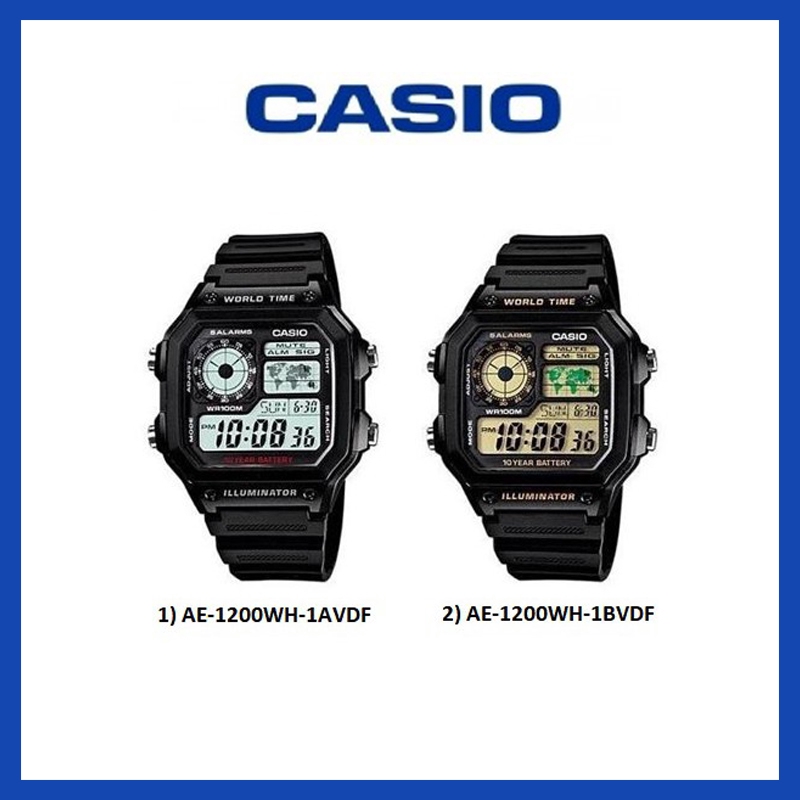 Casio Watch Fashion Wristwatches Watches Ae 10wh 1bvdf Ae 10wh 1avdf Shopee Malaysia