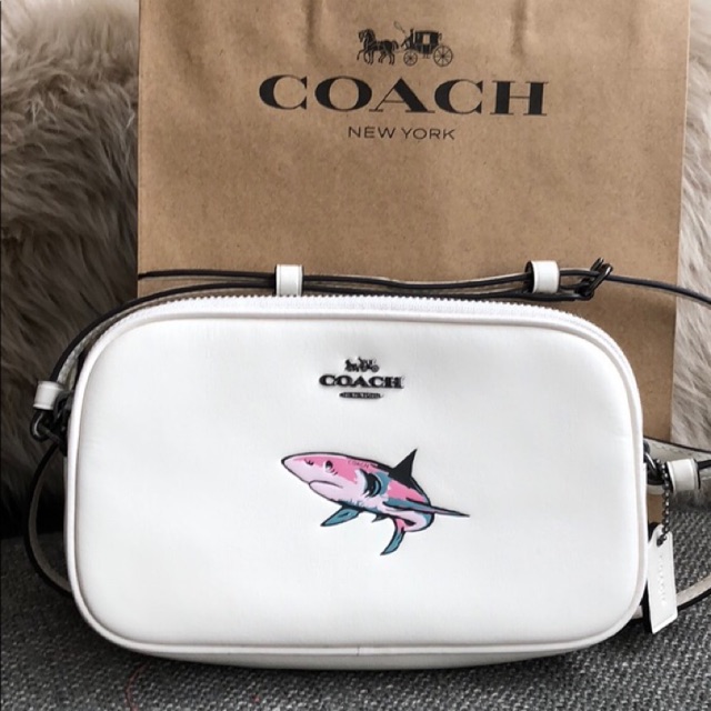 coach shark coin purse