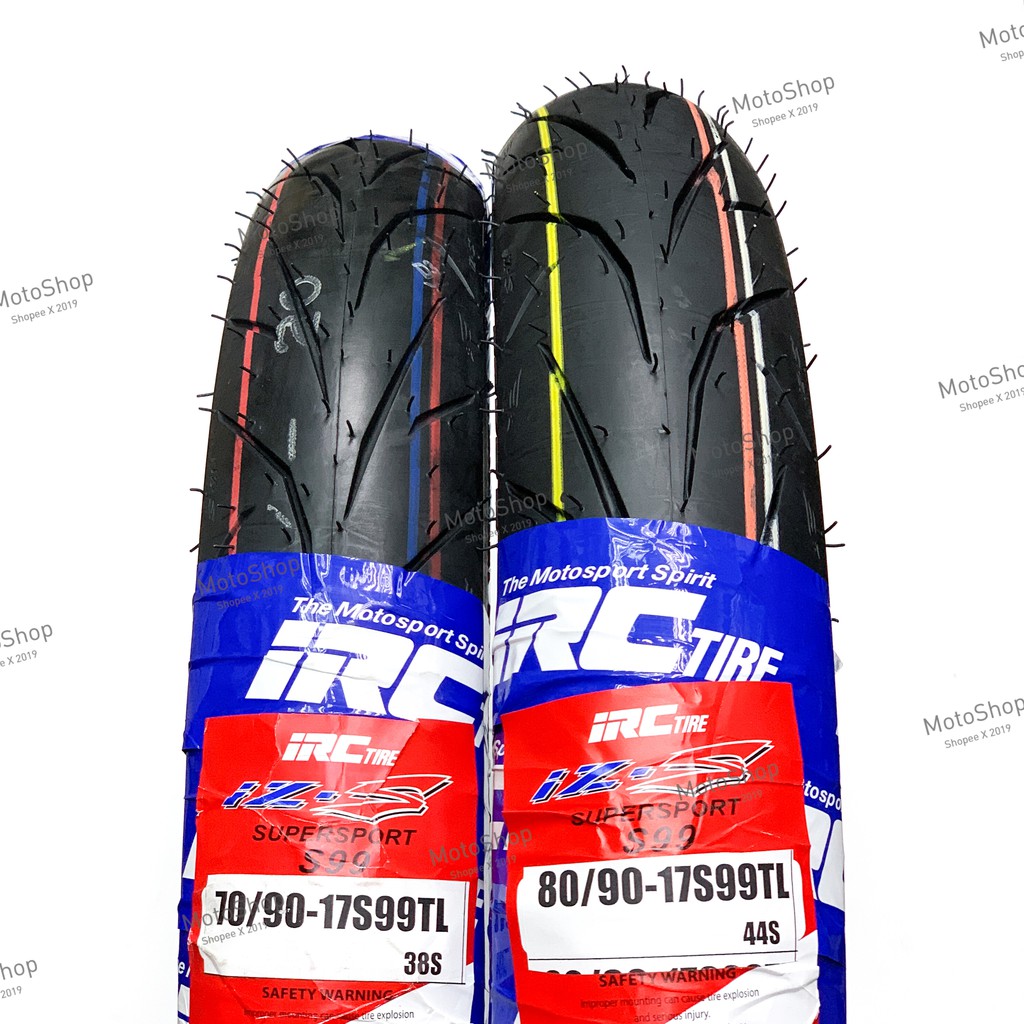 IRC IZS Super Sport S99 Tayar Medium Compound Tubeless Shopee Malaysia