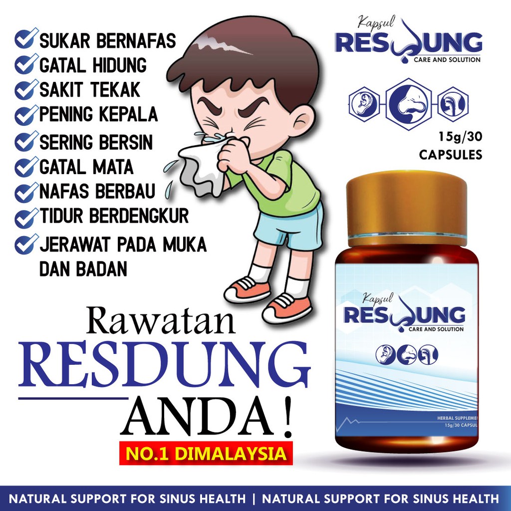 Buy Kapsul Resdung Buang Lendir Resdung Sinus Utk Selsema Bersin Hidung Sumbat Gatal Hidung Nafas Berbau Berdengkur Seetracker Malaysia