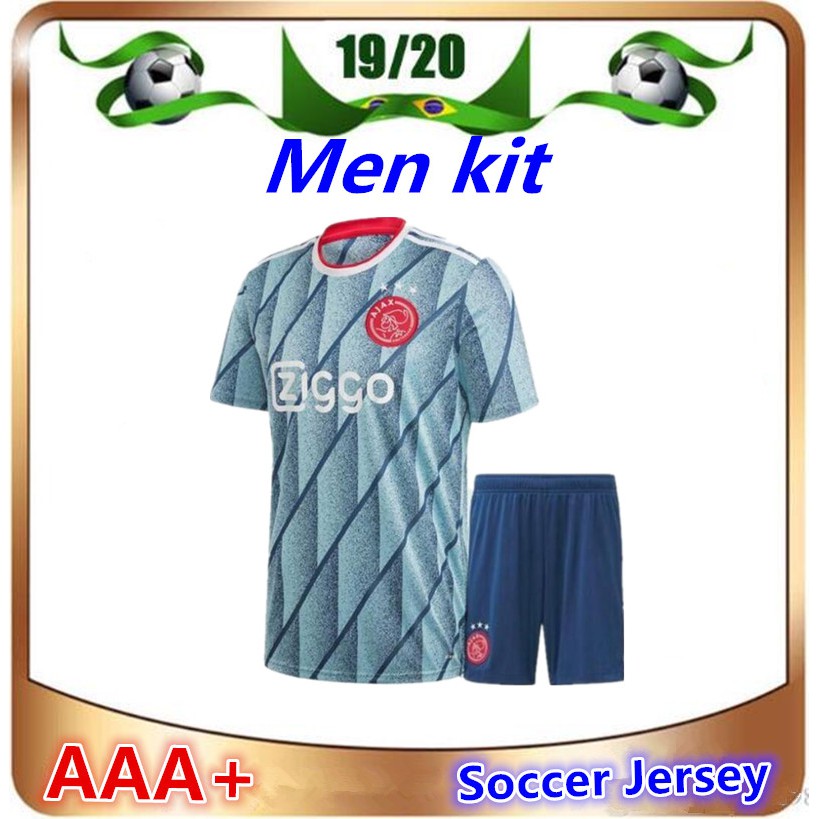 2020 Ajax Fc Soccer Jersey Ajax Football Adult Kit Jersey 20 21 Ajax Away Football Set Shopee Malaysia