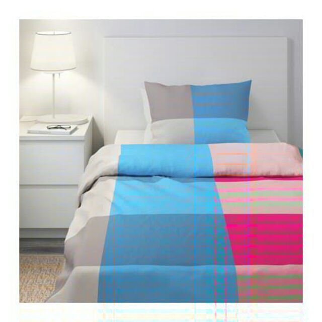 Brunkrissla Ikea Bed Linen Quilt Cover Set Shopee Malaysia