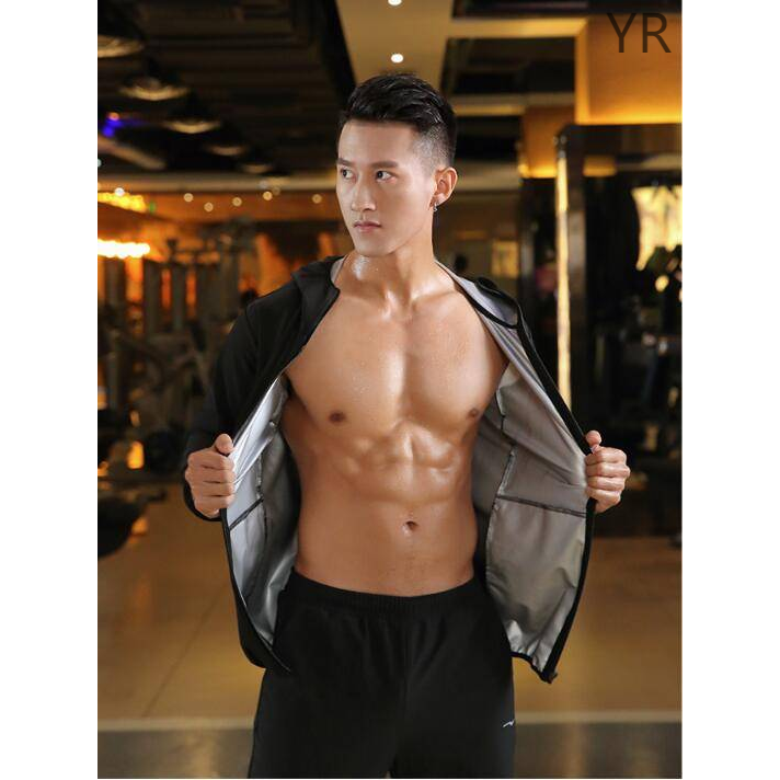 YR】Men's sauna clothes Heavy Duty Fitness Weight Loss Sweat Sauna Suit  Exercise Gym Anti-Rip | Shopee Malaysia