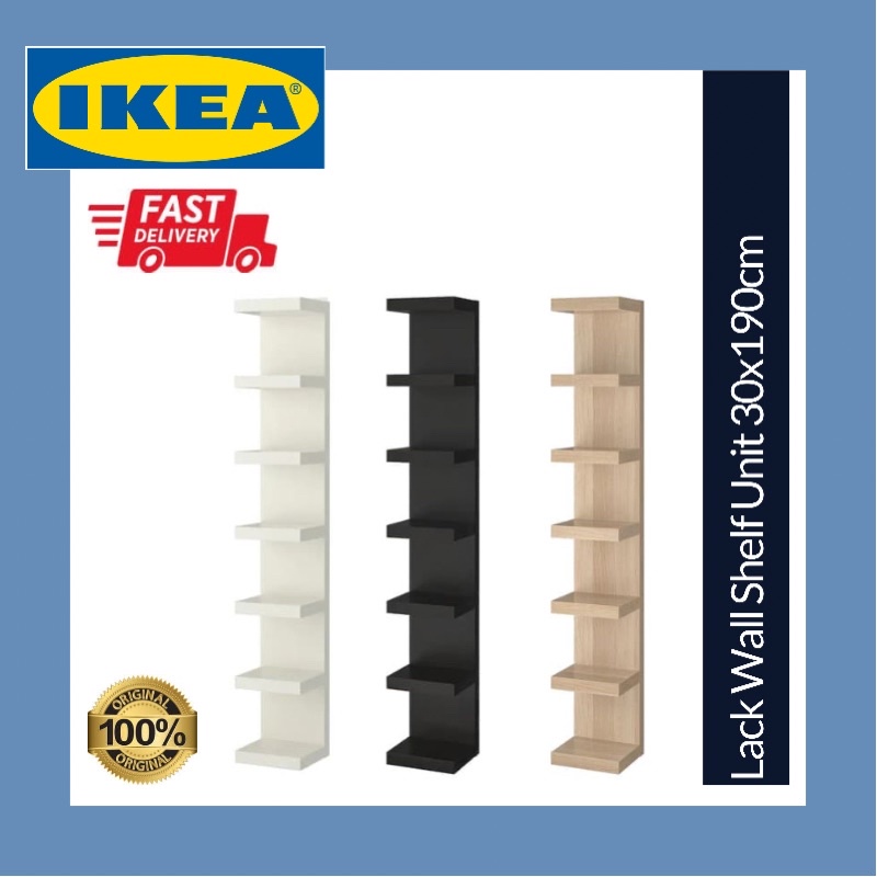 IKEA Lack Wall Shelf Unit 30x190cm Display Rack Shopee Malaysia