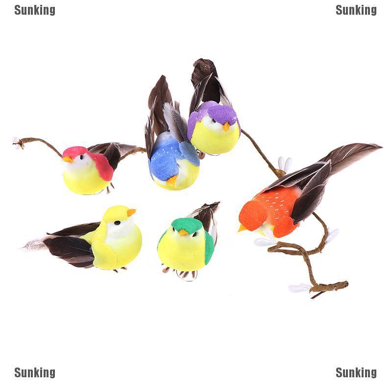 1X Fake Bird Simulation Artificial Feather Dove Feather Decor Venue Ornament ^.