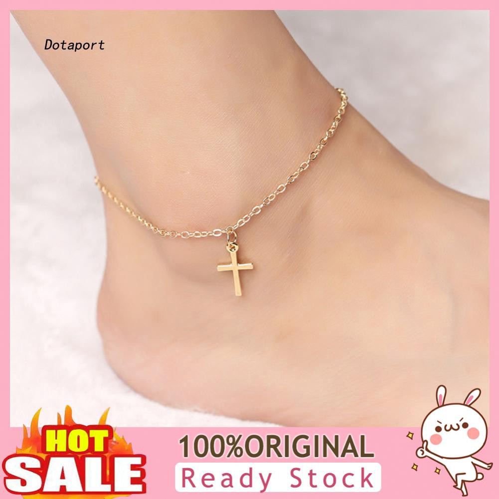 cross ankle bracelet