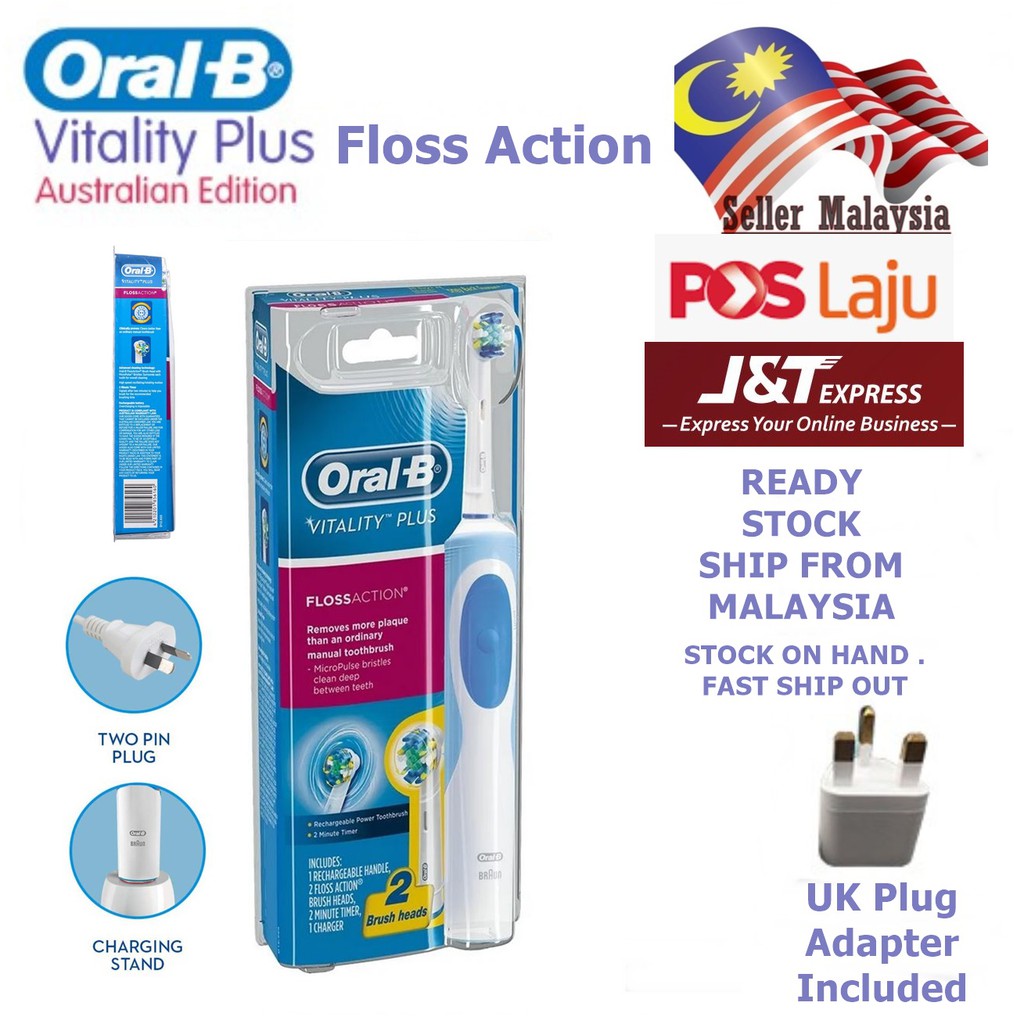 oral b vitality plus floss action