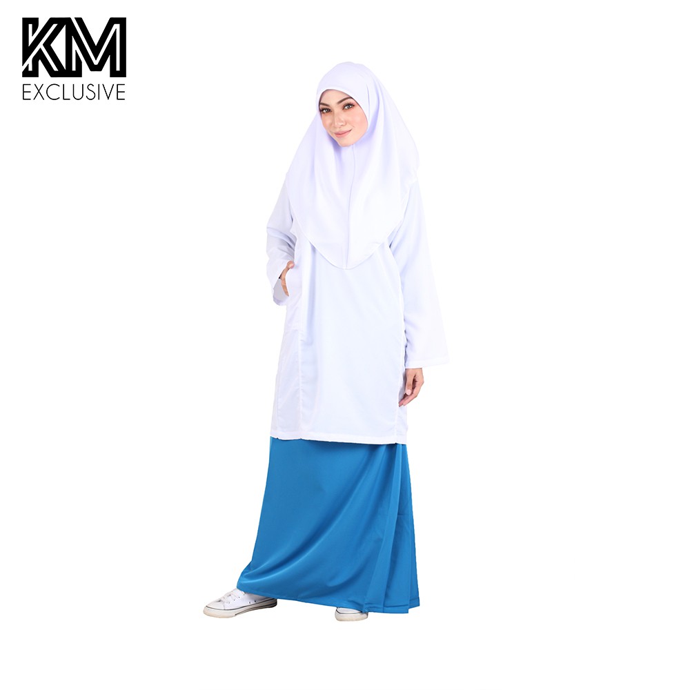 KM White Tudung Uniform School [M13952]