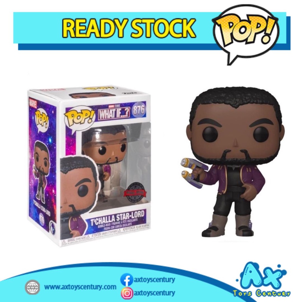 Funko Pop! What if....? - T'challa Star-Lord #876 Special Edition 100% Genuine