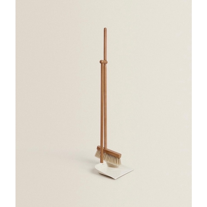 [READYSTOCK] Zara Home wooden dustpan and brush set Shopee Malaysia
