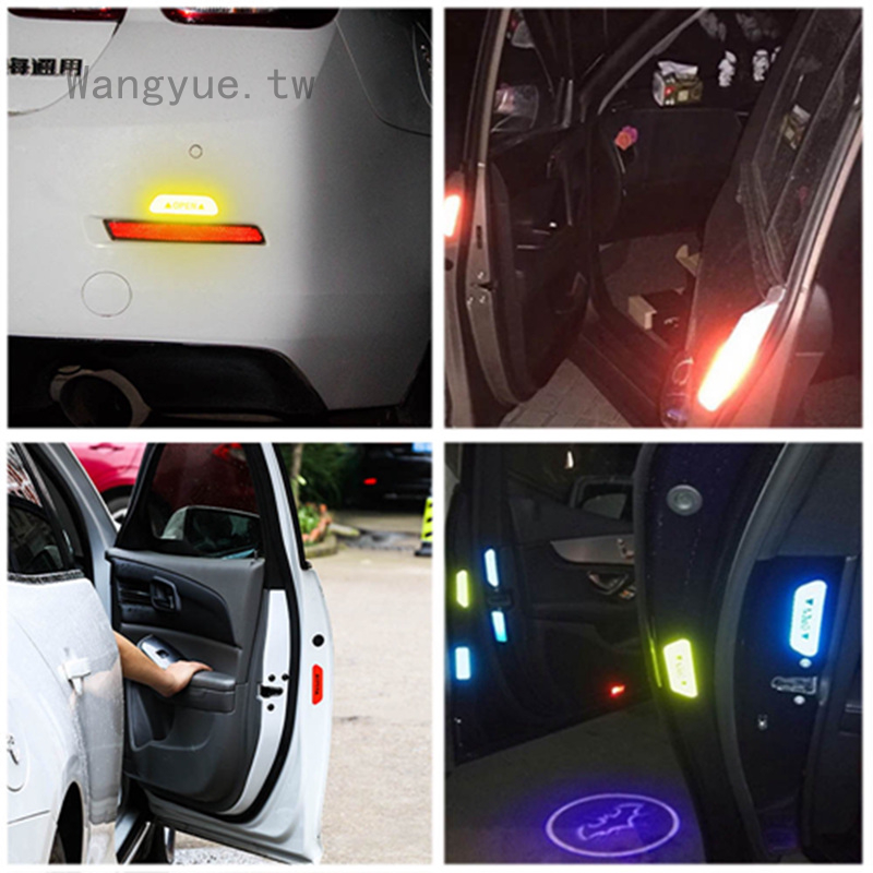 Car Safety Warning Stickers Car Door Open Reflective Safety Warning Shopee Malaysia