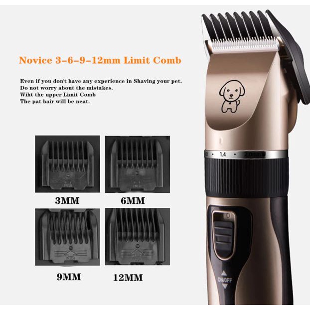 🎁KL STORE✨  Heavy Duty Rechargeable Electric Pet Hair Trimmer Groomer Cutter C