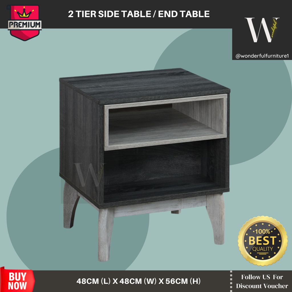 Wonderful Perabot Side Table Living Room /Bed Side Table / Lamp Table / side table ikea / side table drawer MEN IN BLACK