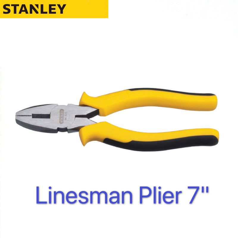 Stanley DynaGrip Linesman Pliers 7" 840358 Shopee Malaysia