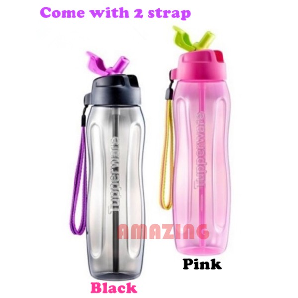 Tupperware Slim Eco Bottle with Straw  (2) 750ml