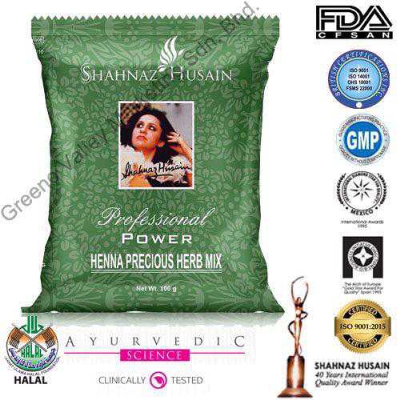 💥Ready Stock💥100 Organic Shahnaz Husain Pure Henna (inai rambut 💯 organic  Precious Herb Mix, 100gm KKM APPROVED . | Shopee Malaysia