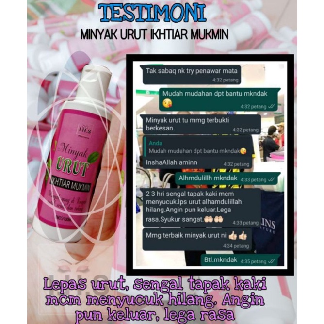 MINYAK URUT IKHTIAR MUKMIN