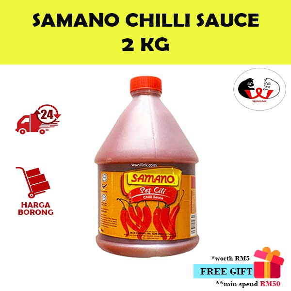 SAMANO Sos Cili (2KG)/ SAMANO Chilli Sauce (2KG)