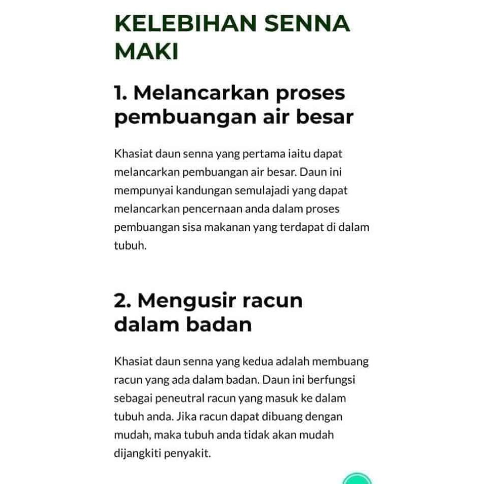 80gm Senna Maki Tea Serbuk Sena Maki Bioshifax Shopee Malaysia