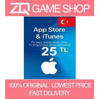 [🇹🇷TR] Apple iTunes Gift Card Turkey 25-100 TL (⚡Fast)