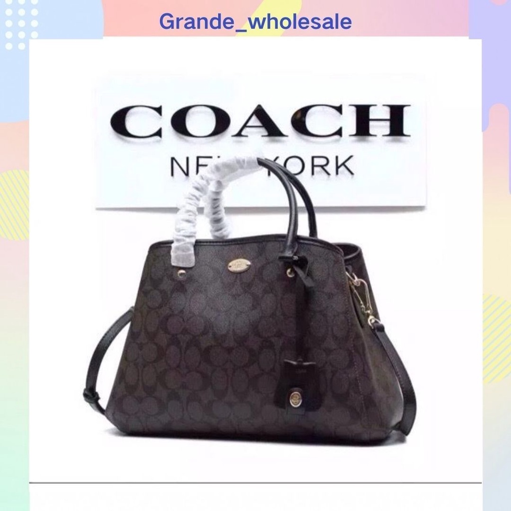 COACH Bag Signature Jacquard 2 In 1 Tote / Sling Handbag | Shopee Malaysia