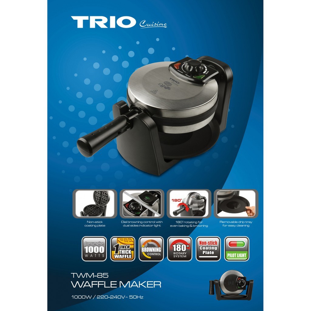 TRIO Waffle Maker TWM-85 / TWM-9017