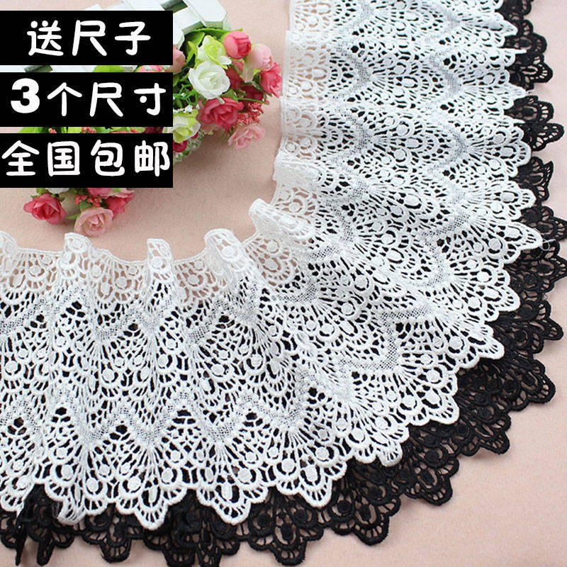 thick black lace fabric