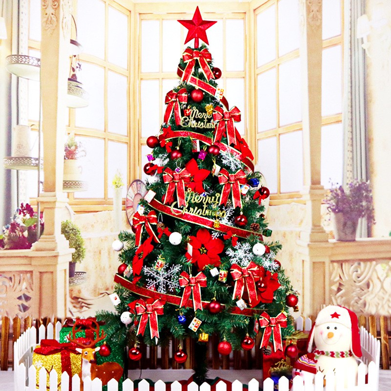 180cm 150cm 120cm Luxury Christmas Tree Set With Decorative