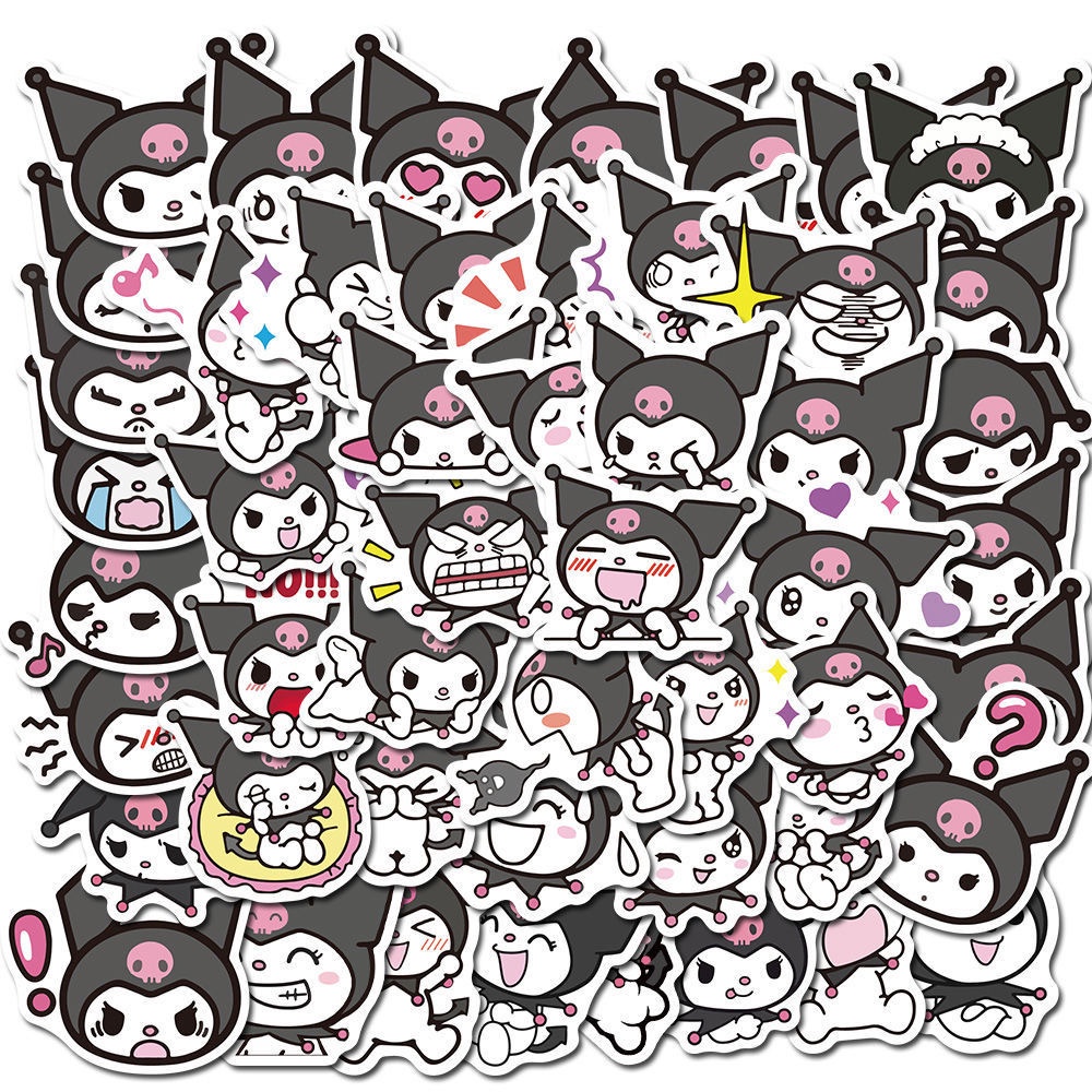 Versatile Essential 200/100/50PCS New Sanrio Stickers Hello Kitty Kuromi My Melody Cute Girls Laptop Skin Kawaii Decal - Image 4