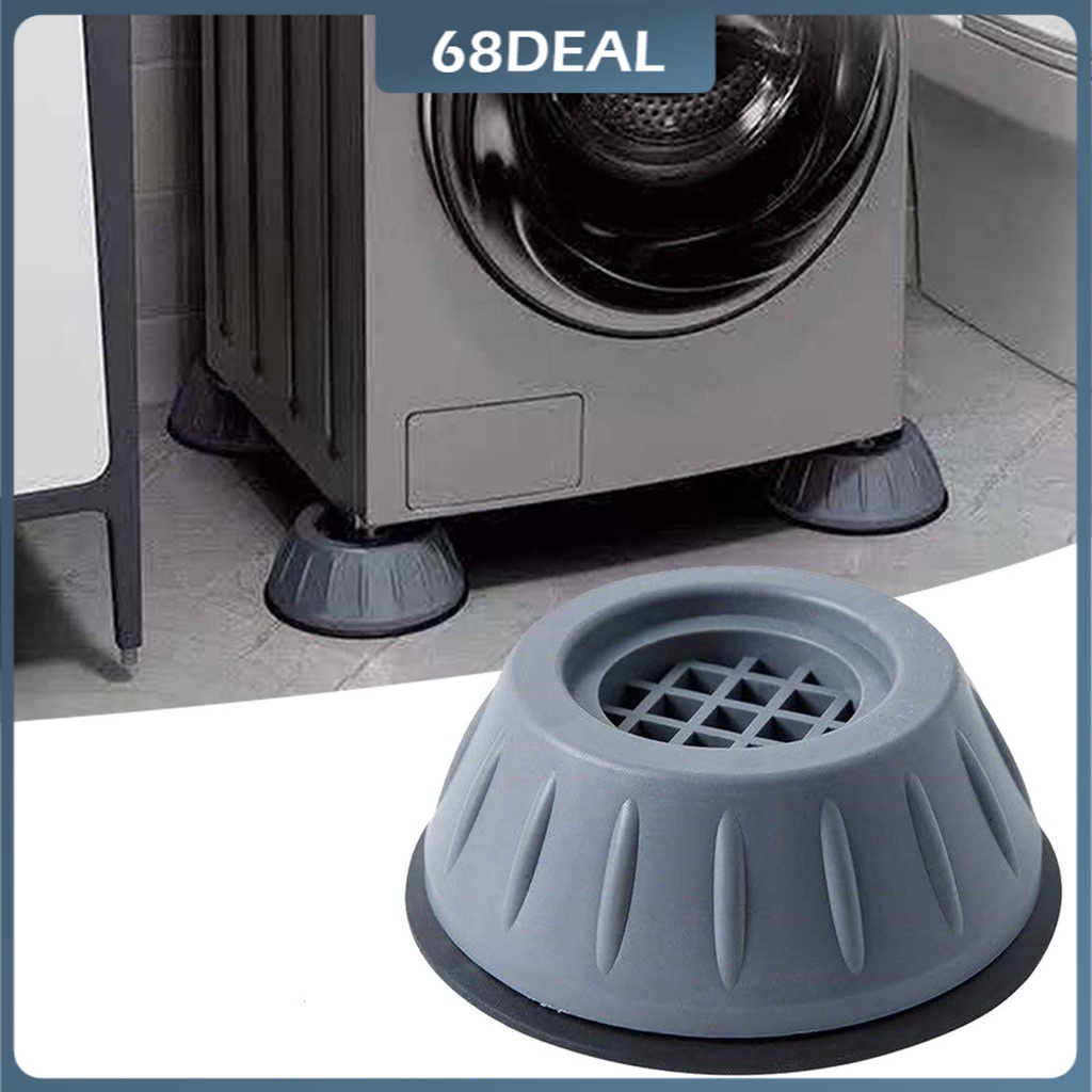 [Johor Stock] Washing Machine Pads Stand Universal Anti Vibration Feet Pads Shockproof Pad Lapik Tinggi Peti Ais Mesin