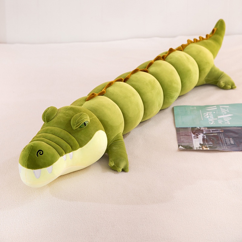 FREE GIFT  Crocodile Pillow Fluffy Best Hug Stuffed Toys Animal Doll 