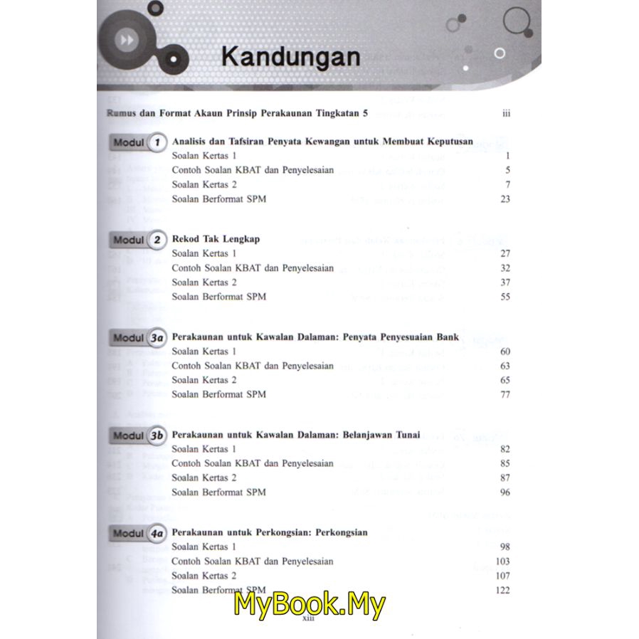 Myb Buku Latihan Pelangi Analisis Kssm Tingkatan 5 Prinsip Perakaunan Pelangi Shopee Malaysia