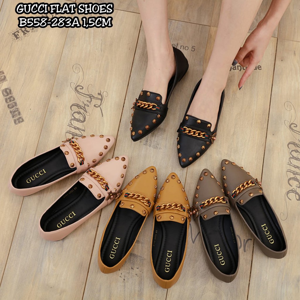 sepatu flat gucci