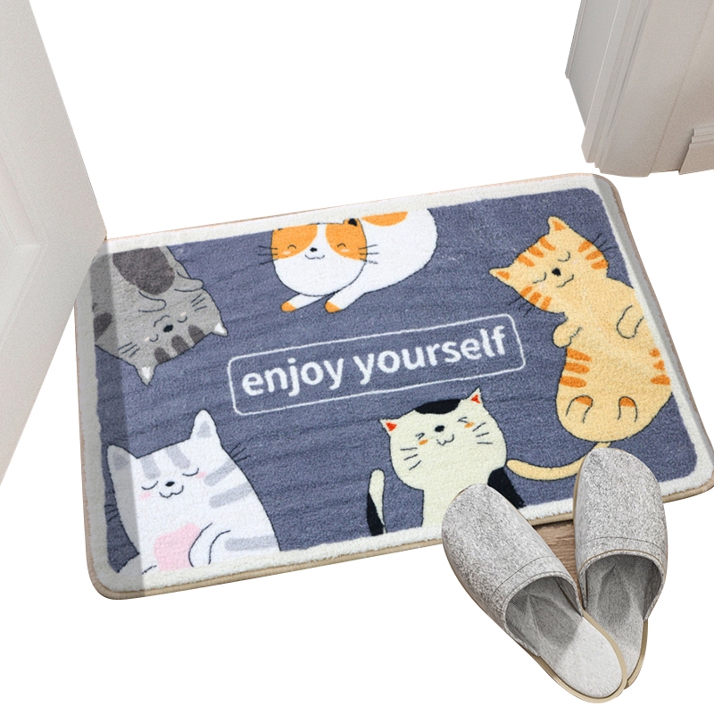 Bathroom Mat Door Into The Bedroom Home Absorbent Non-Slip sanitbathroom Cartoon Kitchen