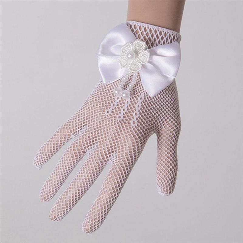 cream lace gloves