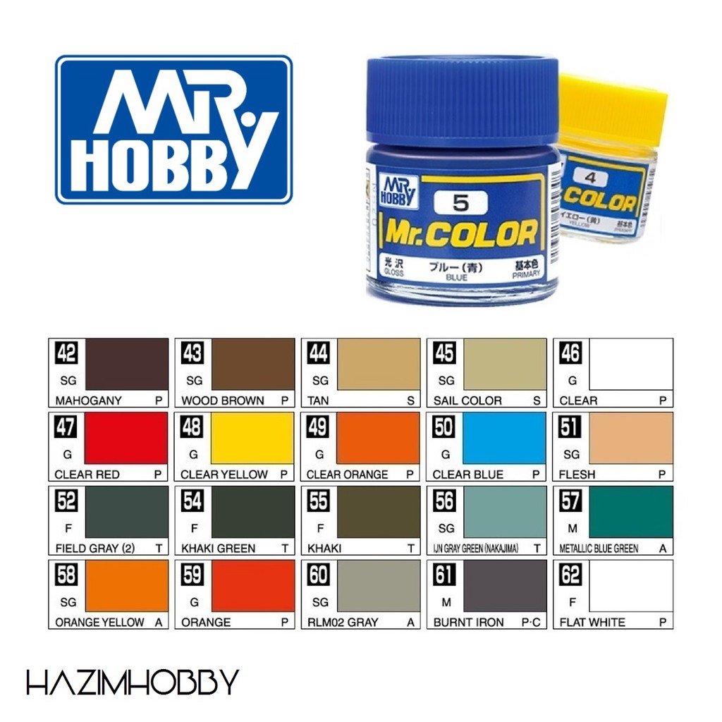 MR HOBBY Color 10ml C42C62 MRHOBBY MRCOLOR Shopee Malaysia