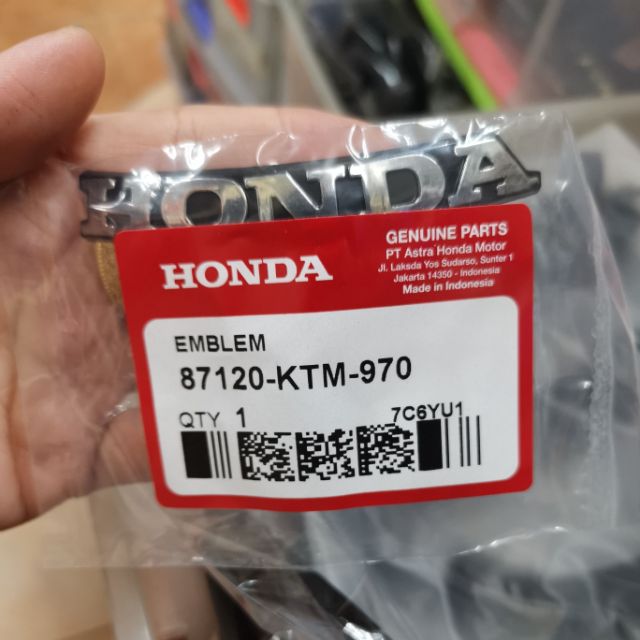 💯 Honda original Emblem Curve suitable for WAVE RS150  Shopee 