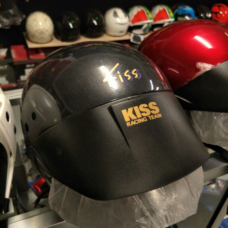 Helmet singapore KISS HELMET RACING TEAM (PM DULU CONFIRM STOCK