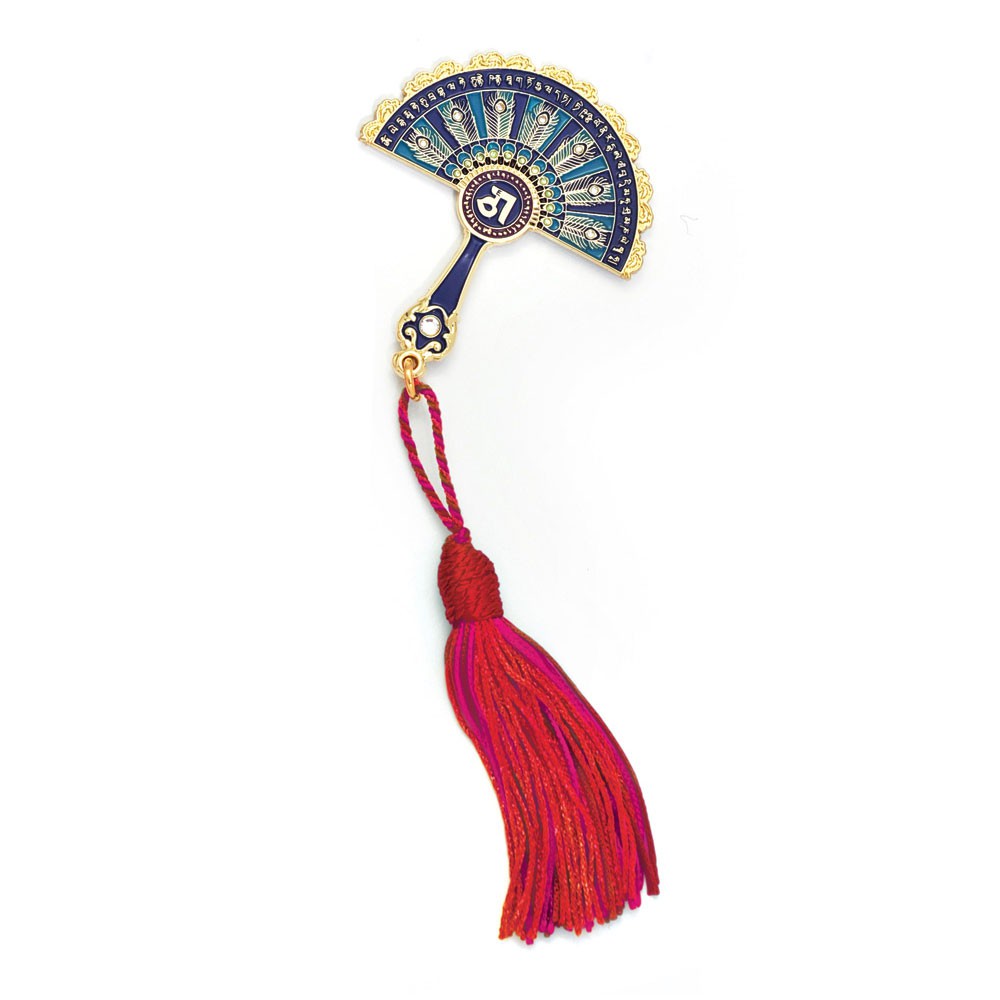 Peacock Feathers Mirror Fan to Protect against Bad Luck & Harmful Energies