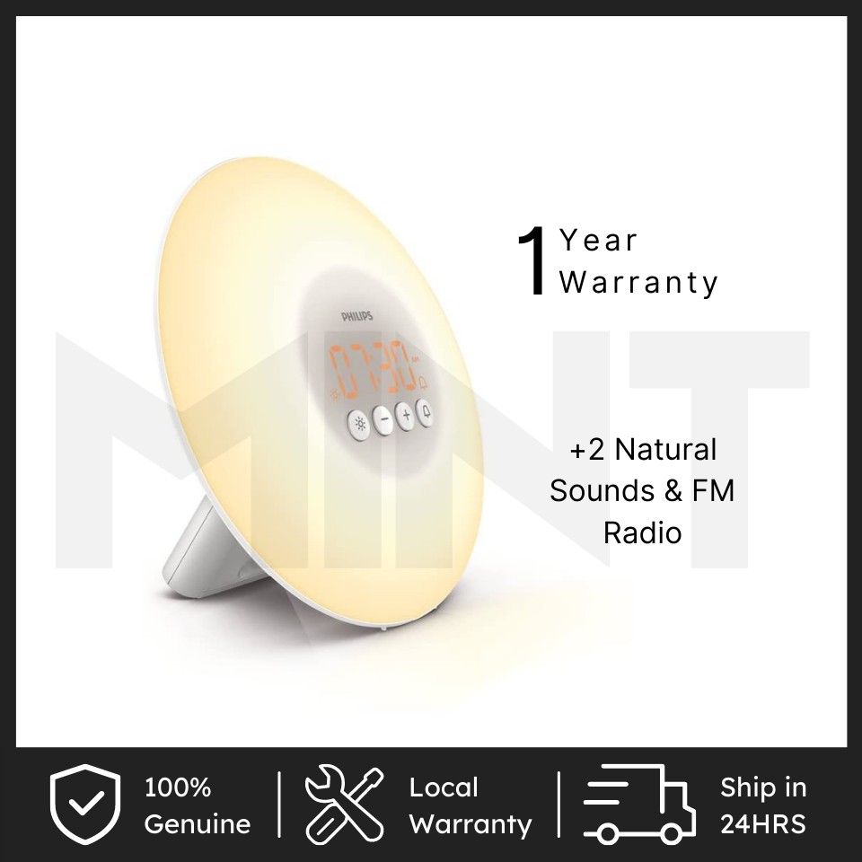 Philips SmartSleep HF3500/60 WakeUp Light Therapy Alarm Clock with