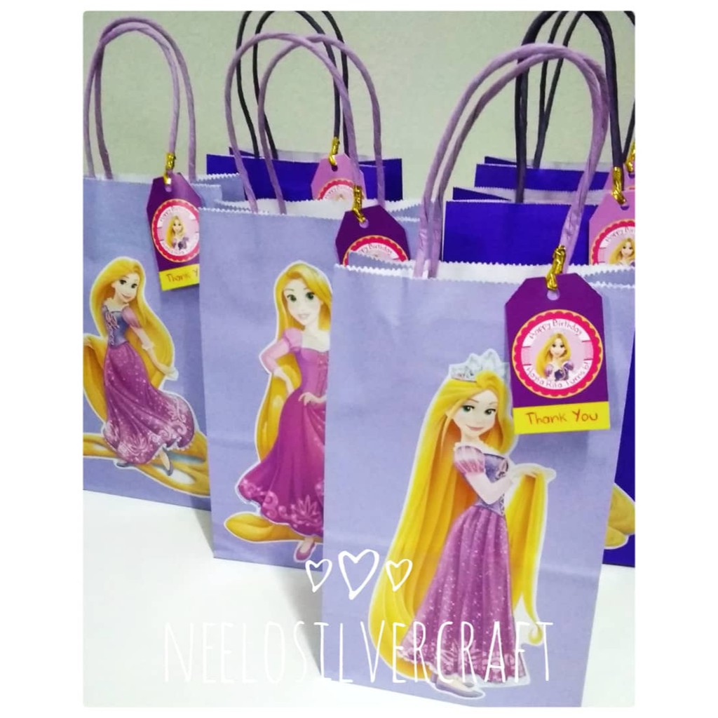 tangled party bags
