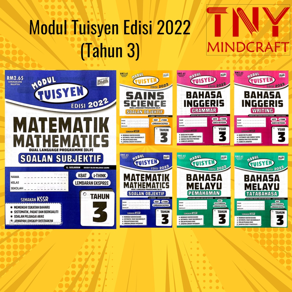 Buku Latihan Modul Tuisyen Matematik Tahun 6 Kertas 1 4609