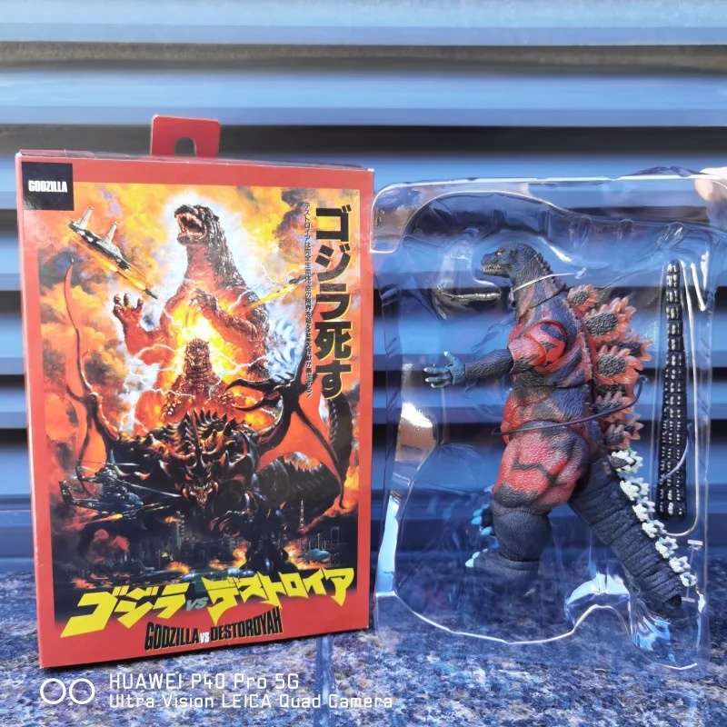 NECA Monster Burning Godzilla 1995 Movie Nuclear Jet Energy Ver PVC Action Figure Movable Joints Model Toy