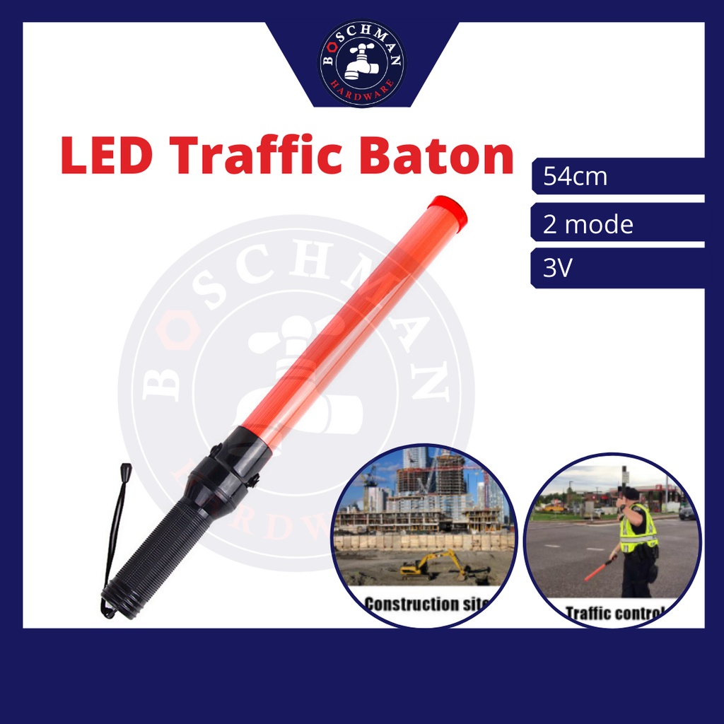 LED Traffic Baton Light Safety Rescue Signal Warning Flash Light Torchlight Glow Stick Police Siren Lampu Trafik 发光棒 闪光棒