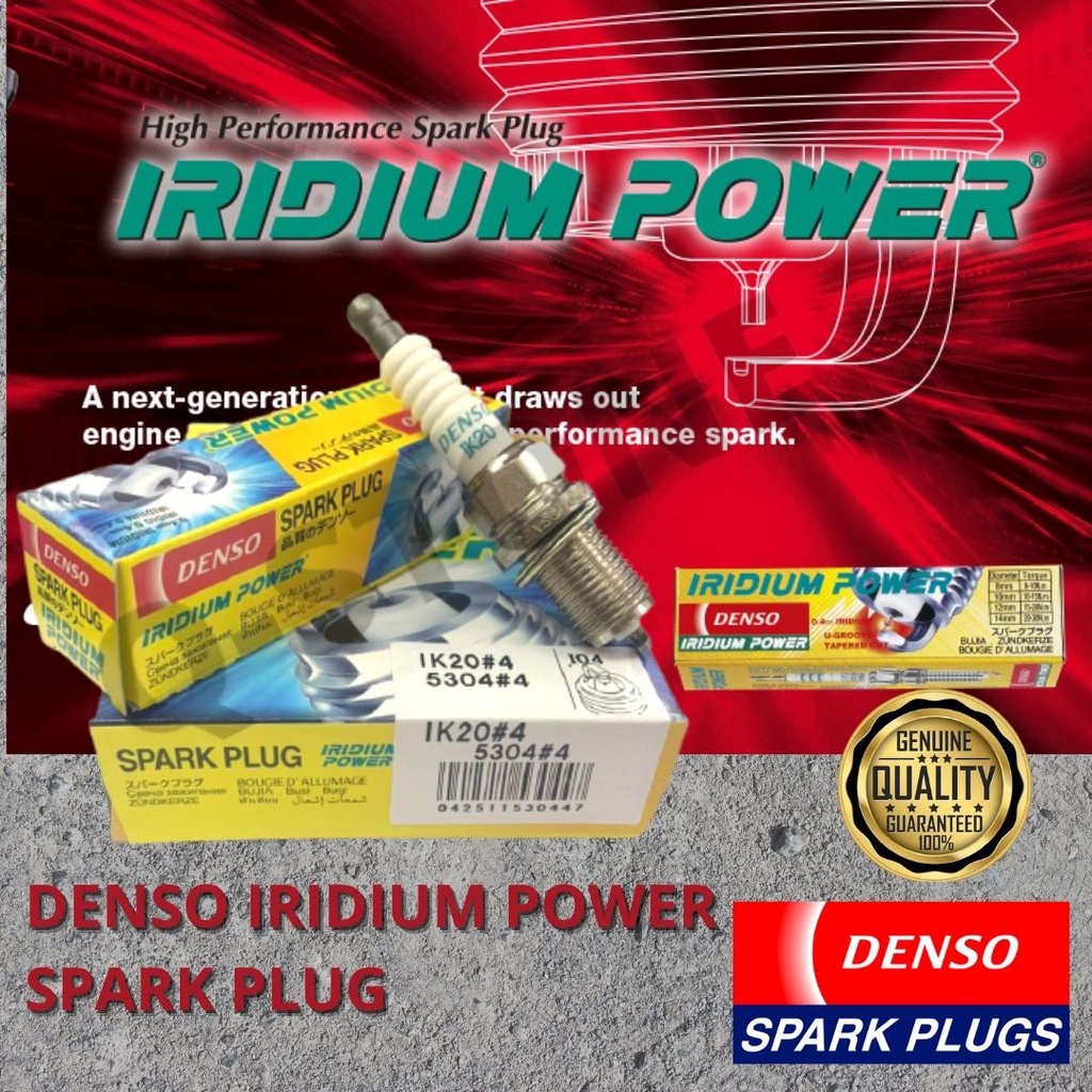 Kembara Myvi Viva 660 Waja Wira Swift Camry Estima Harrier Vellfire Denso Iridium Power Spark Plug Ik20 4psc 100 Origina Shopee Malaysia